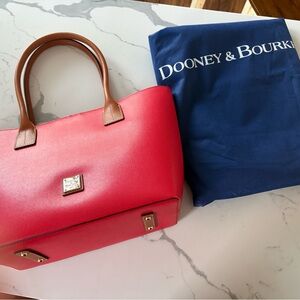 Dooney & Bourke Coral Tote with Tan Handles